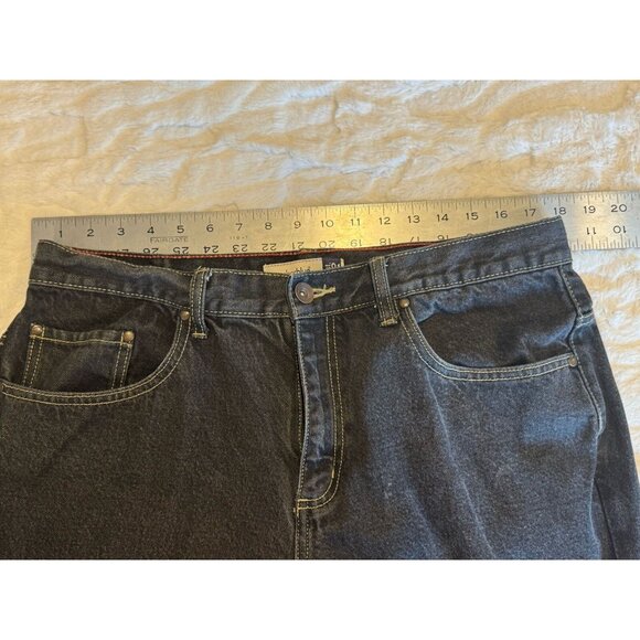 Anchor Black Pants Mens 36 X 30 Original Baggy Wide Jeans Y2K 90s Vintage Skater - Picture 10 of 12